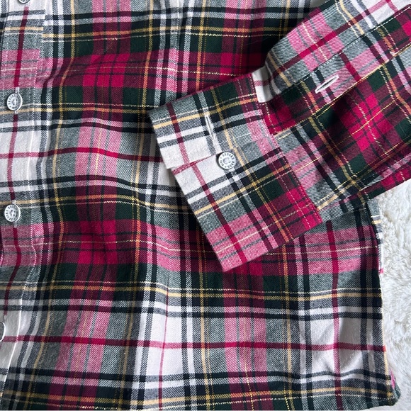 Brooks Brothers Red Fleece Flannel Button Up 2 - Picture 3 of 5